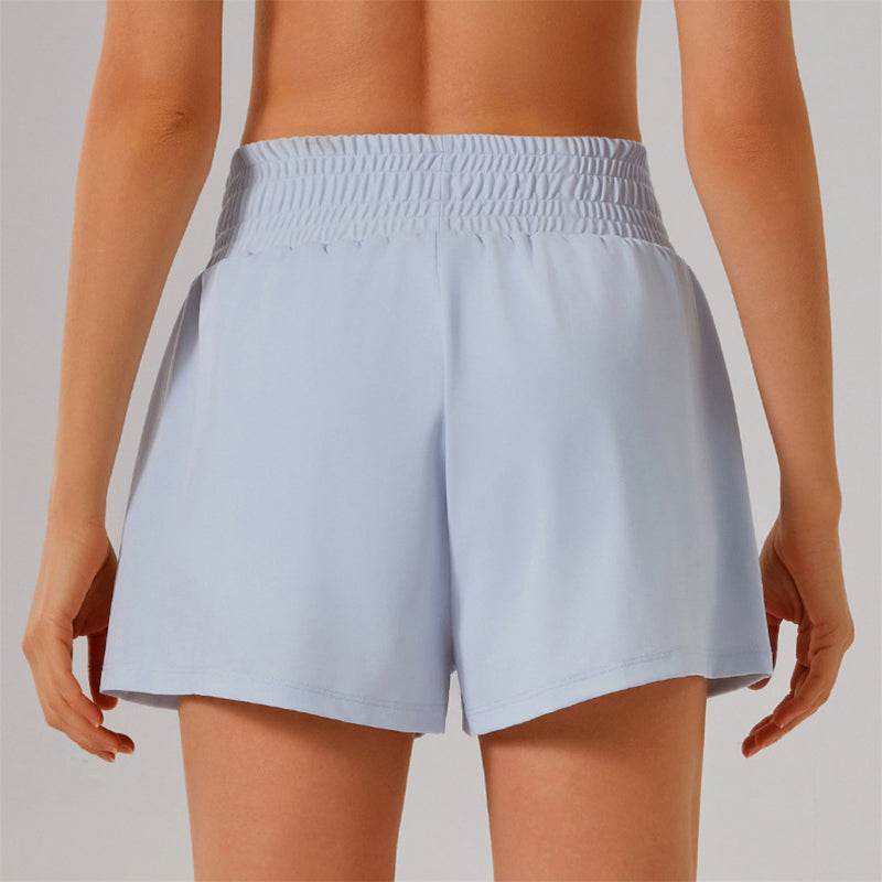 Lätta sportshorts med hög midja