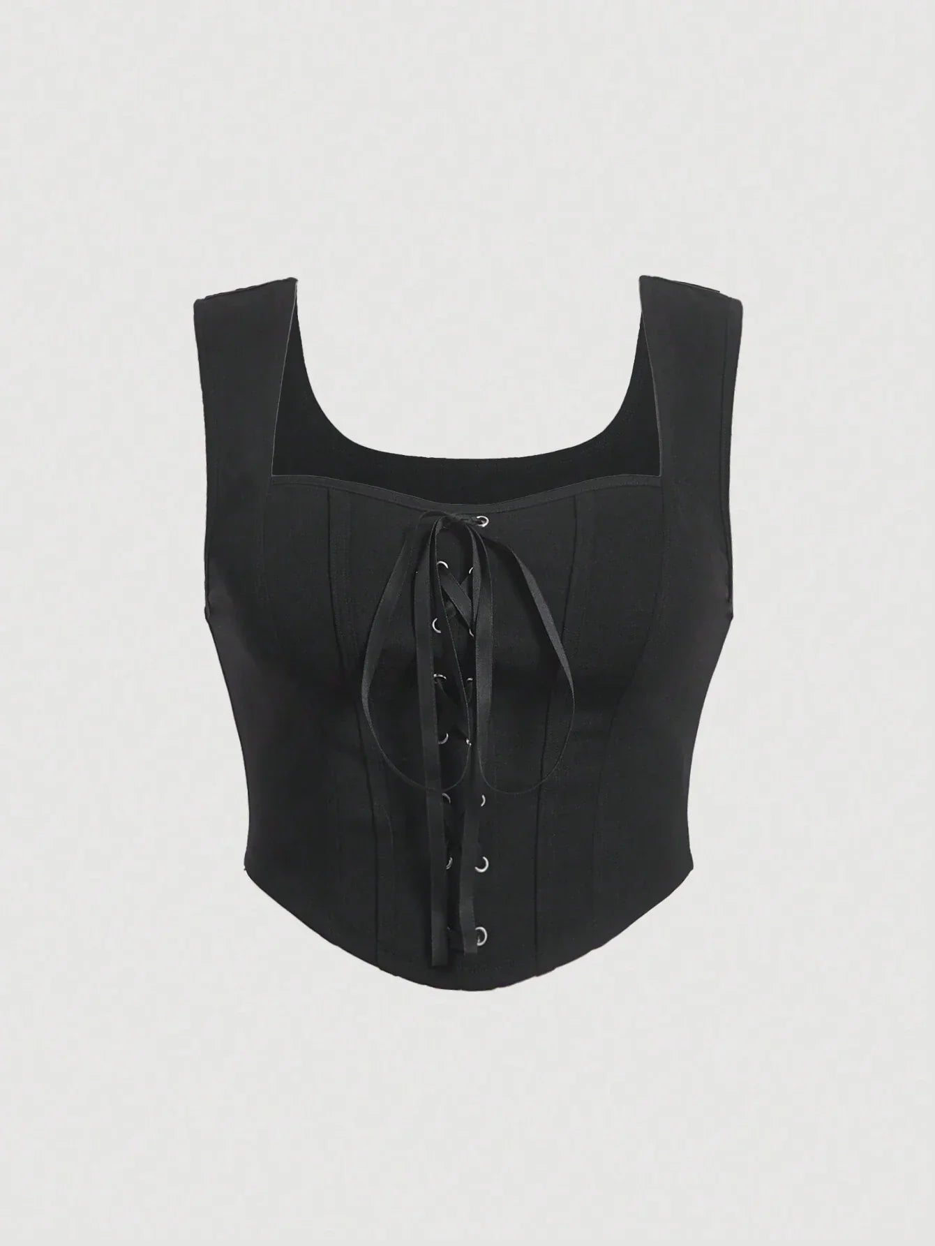 Lace-Up topp med åtsittande passform