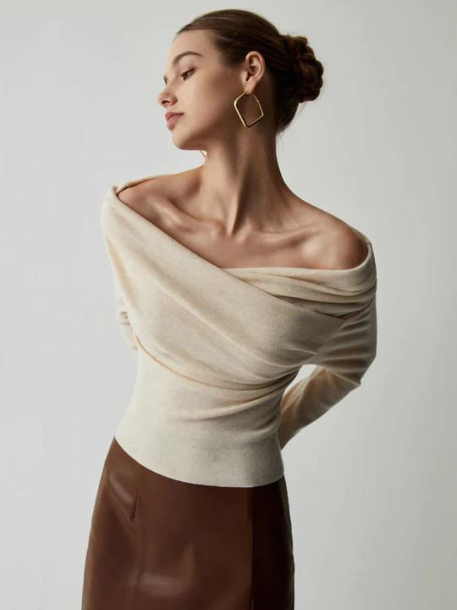 Off shoulder tröja