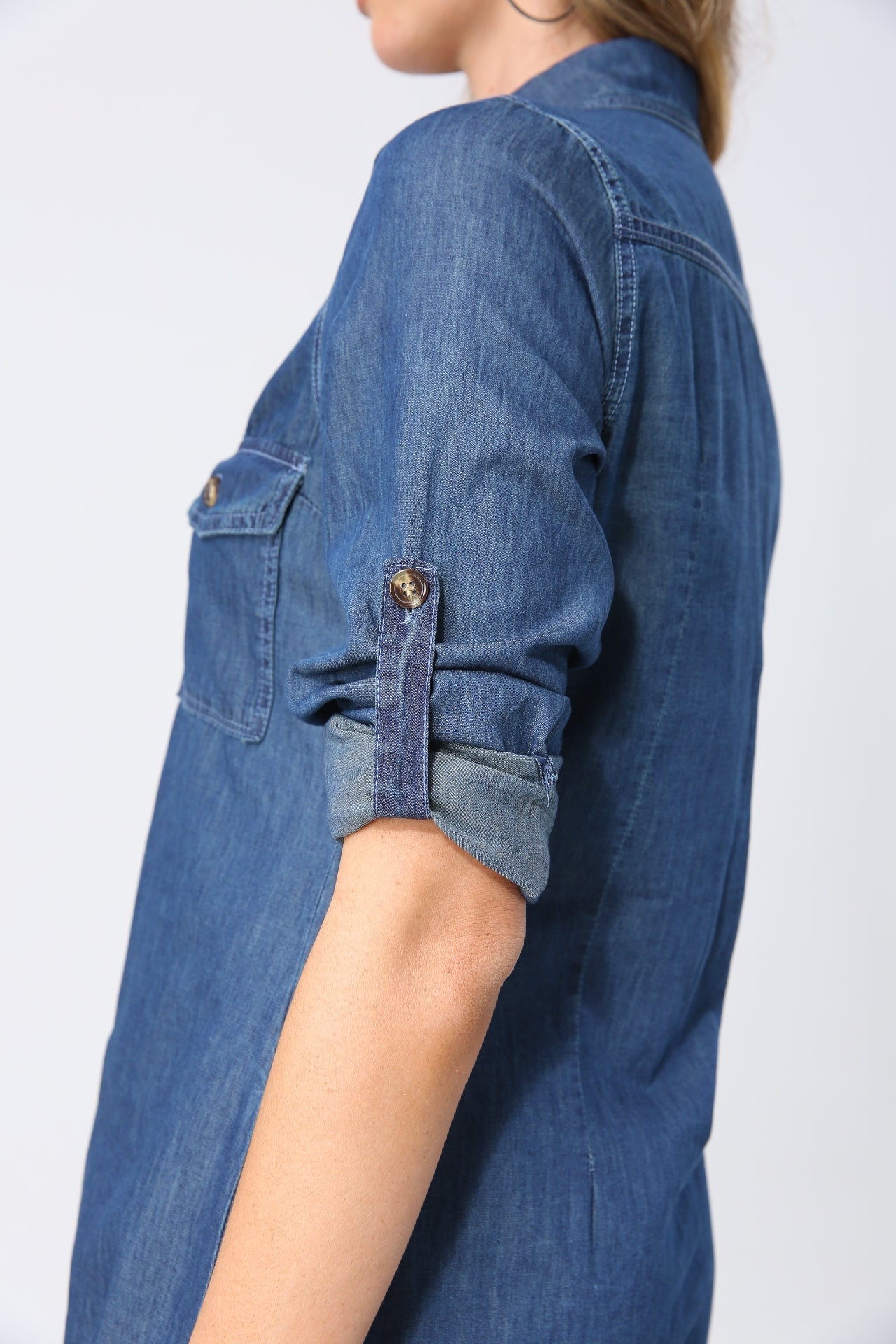 Löst sittande jeansskjorta/klänning