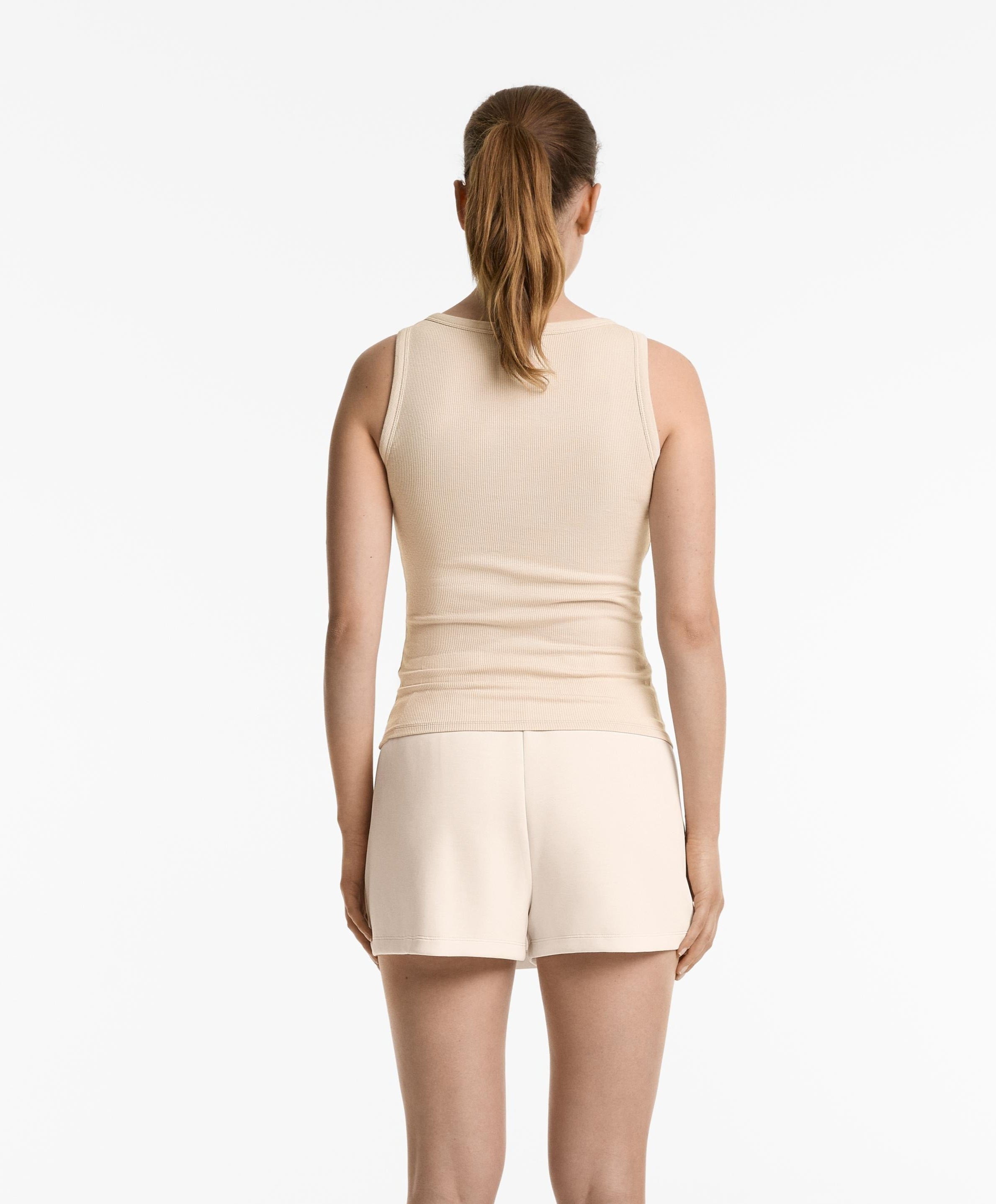 Ribbad Henley tanktopp