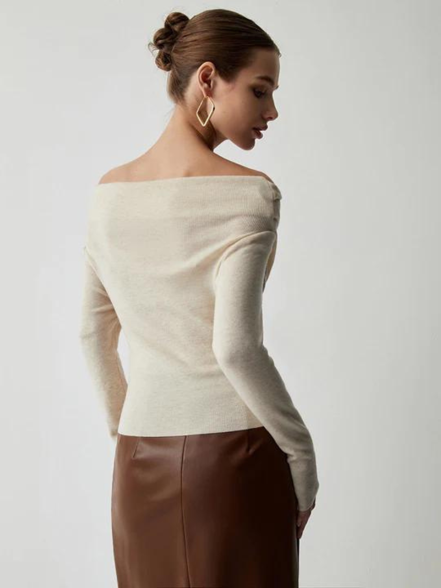 Off shoulder tröja