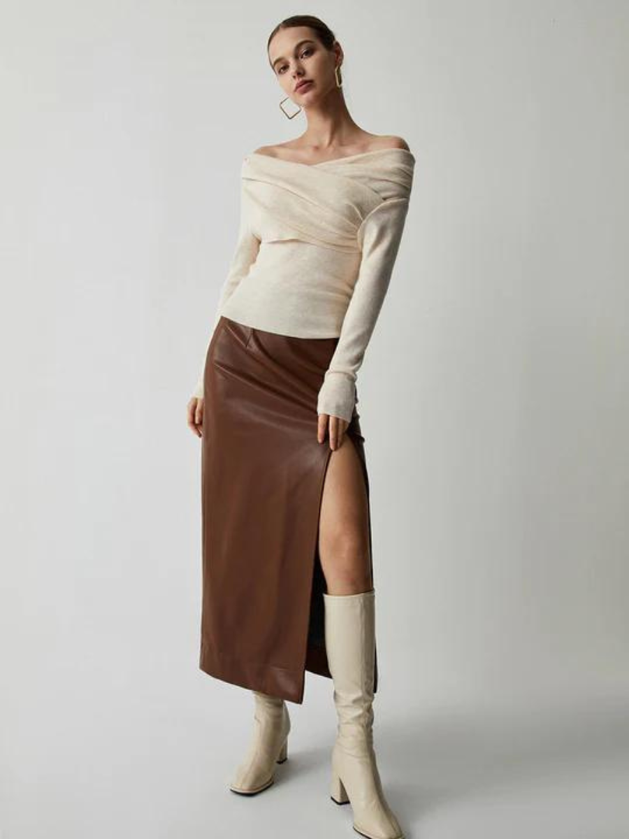 Off shoulder tröja