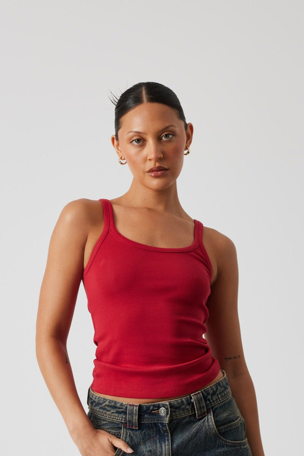 Klassisk ribbad tanktopp