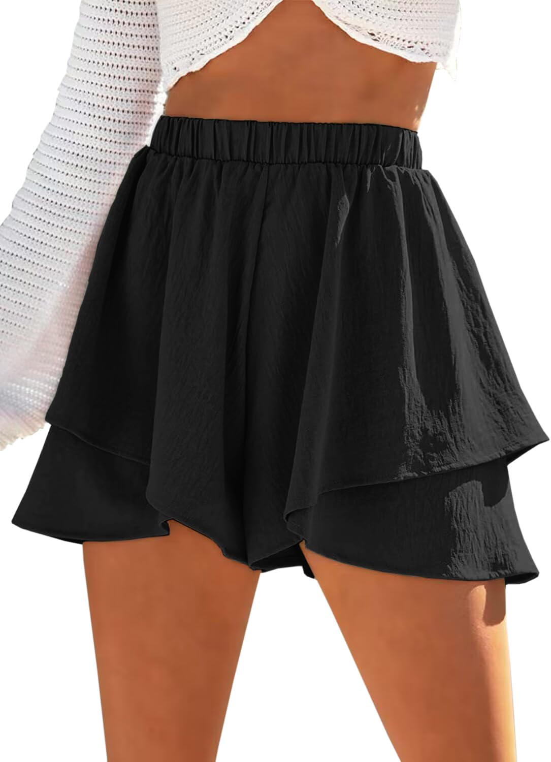 Volangshorts med lager-effekt