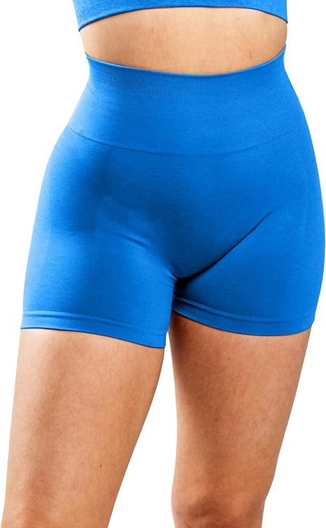 Sömlösa sportshorts med hög midja