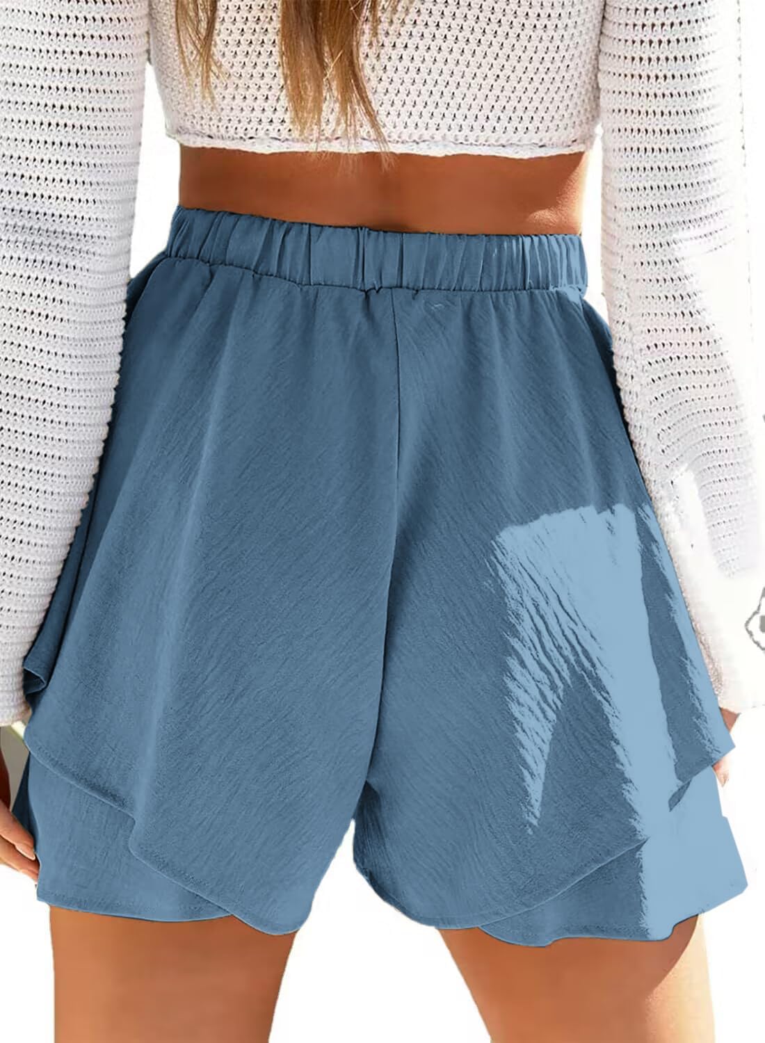Volangshorts med lager-effekt