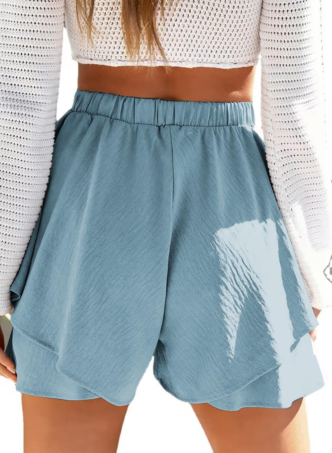 Volangshorts med lager-effekt