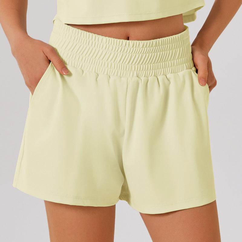 Lätta sportshorts med hög midja