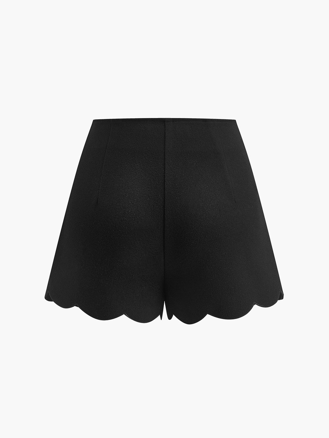 Svarta scallop-shorts