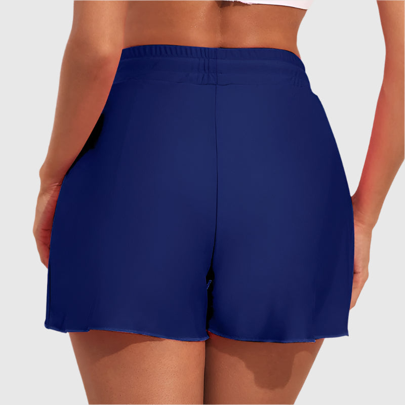 Sportiga shorts med omlottlook