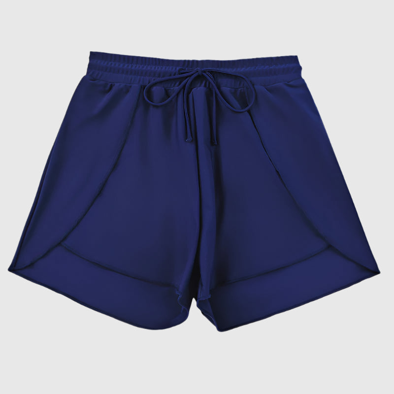 Sportiga shorts med omlottlook