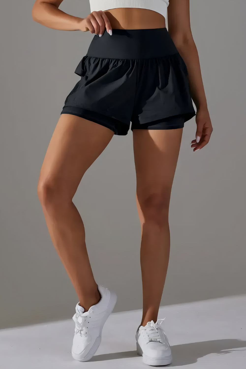 DUBBLA LAGER YOGA FITNESS SHORTS