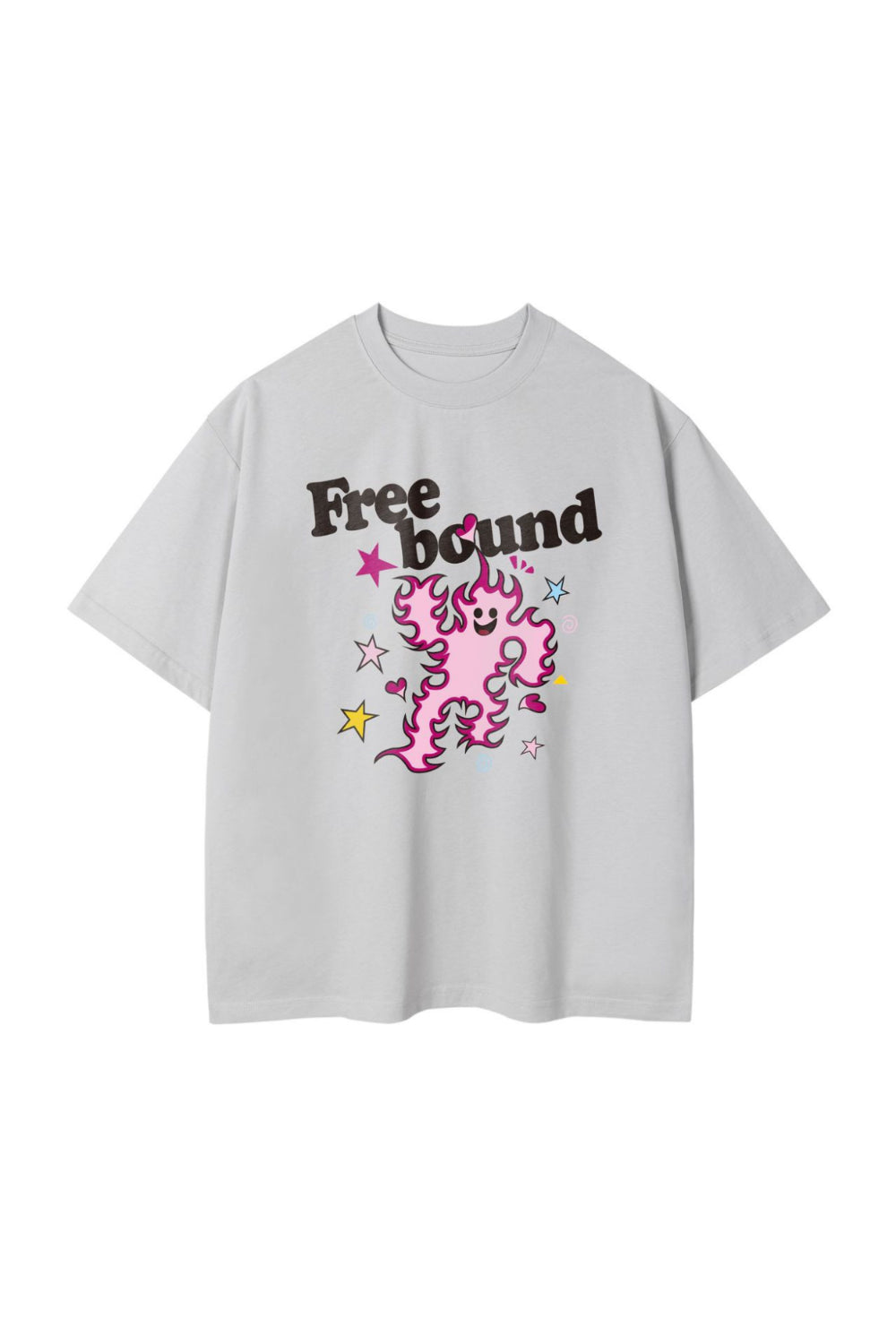 T-SHIRT MED FREEBOUND TRYCK