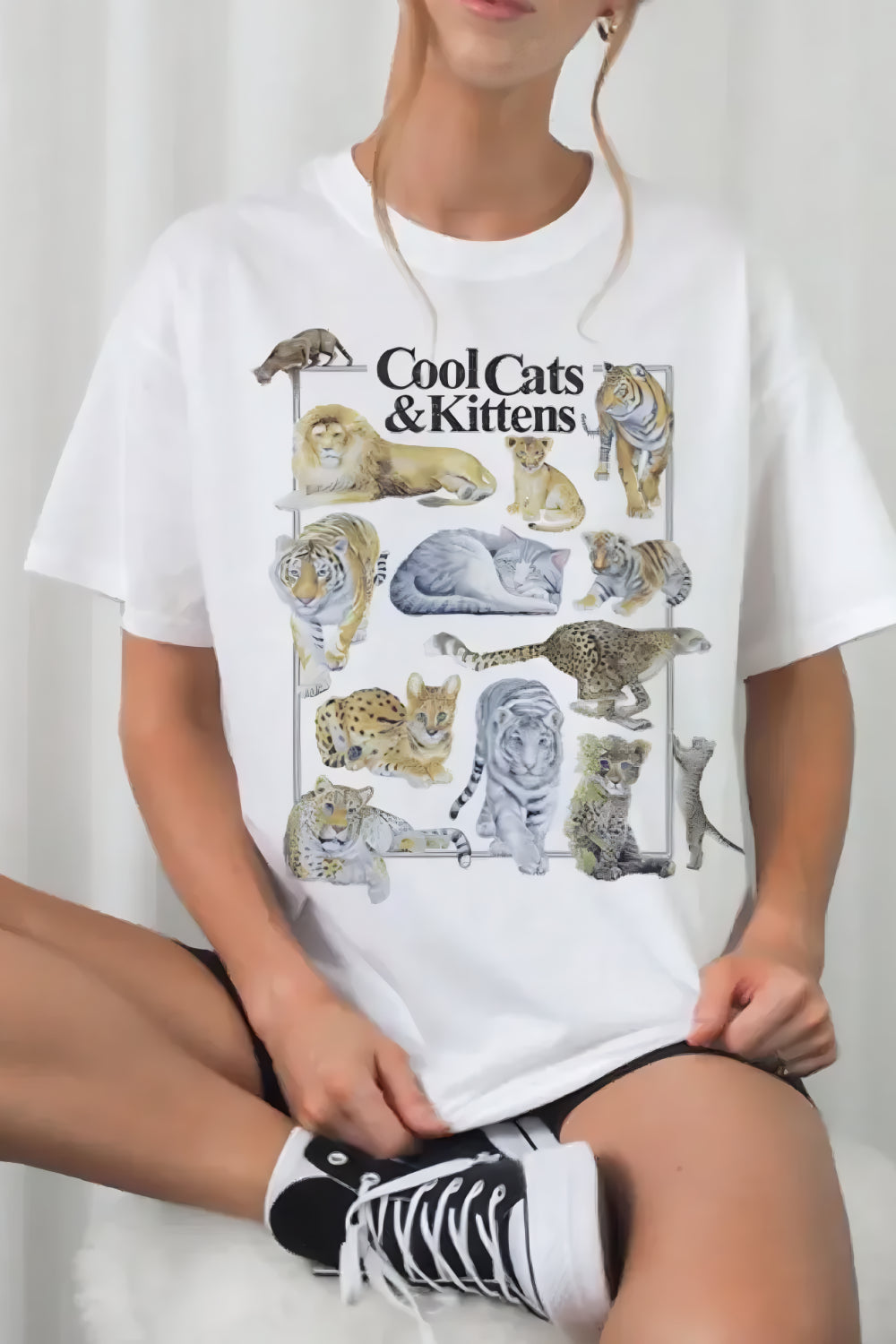 Coola katter vintage t-shirt