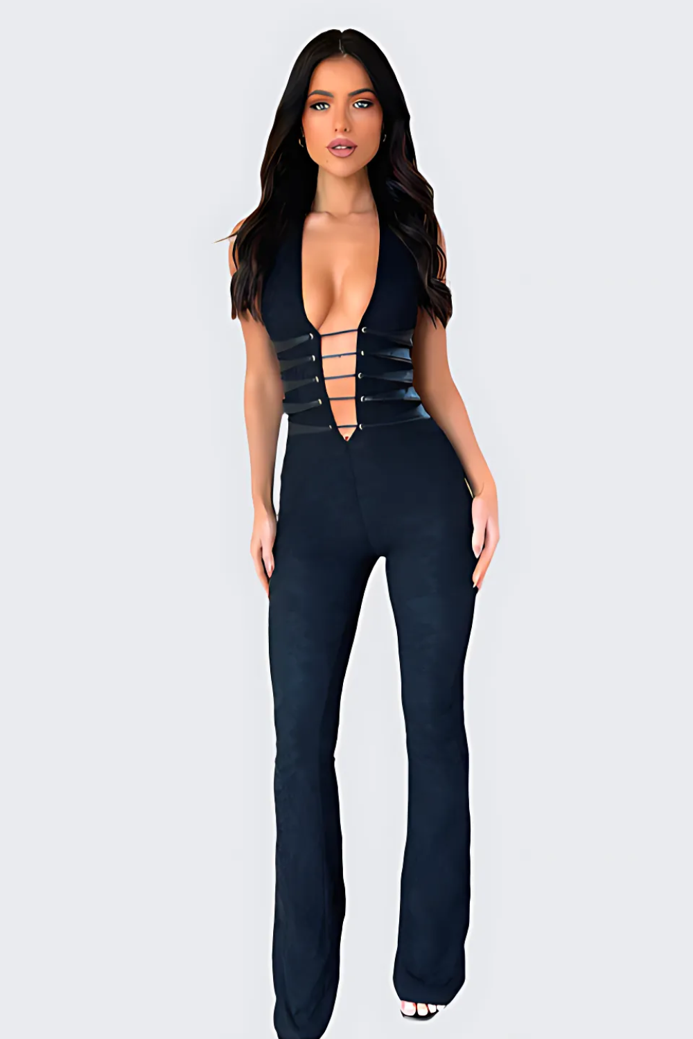 MAELLE JUMPSUIT MED KANTDETALJER