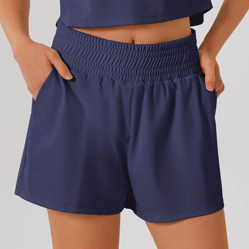 Lätta sportshorts med hög midja
