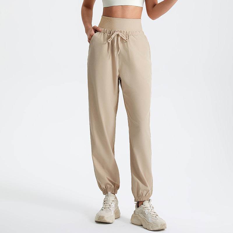 Sportiga joggingbyxor med hög midja