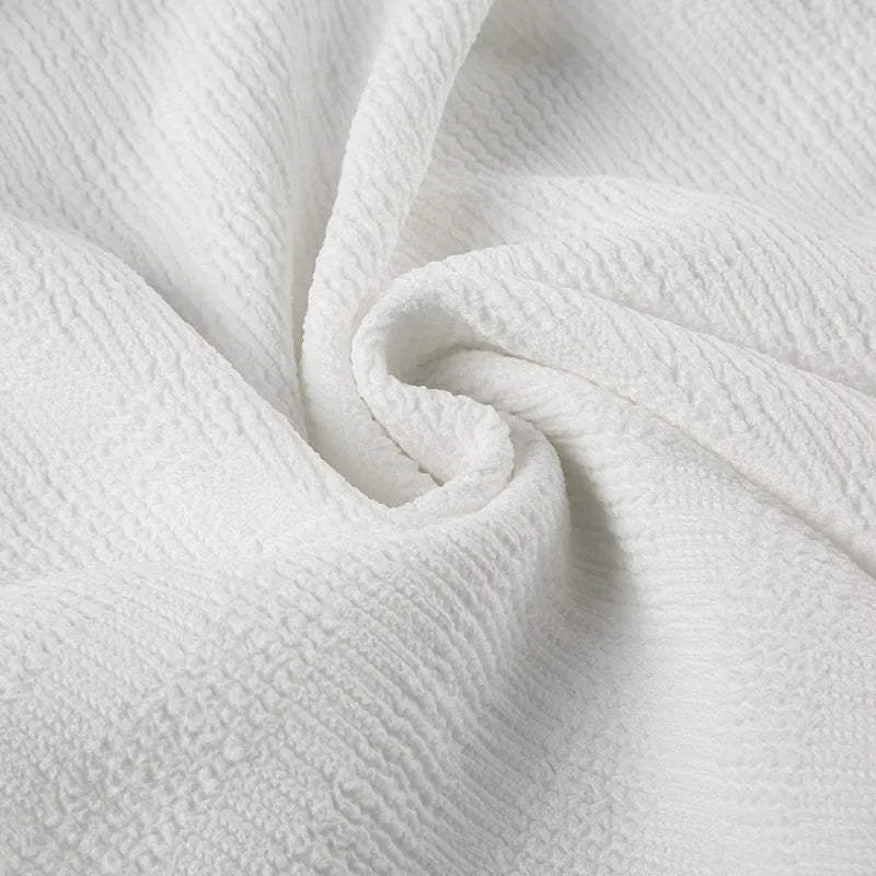 Vit baraxlad topp med knytdetalj