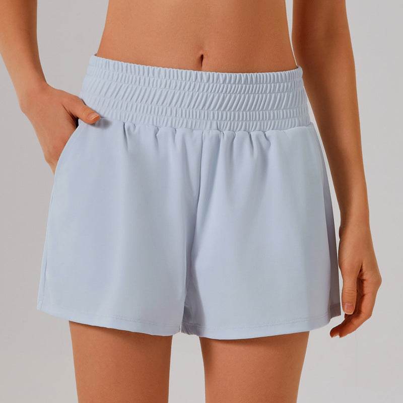Lätta sportshorts med hög midja