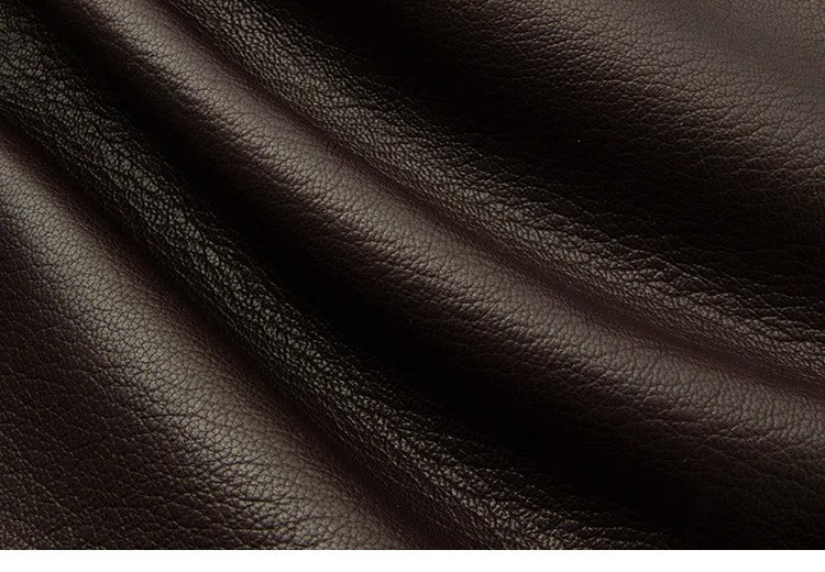 Mörkbrun kraglös jacka med patchfickor