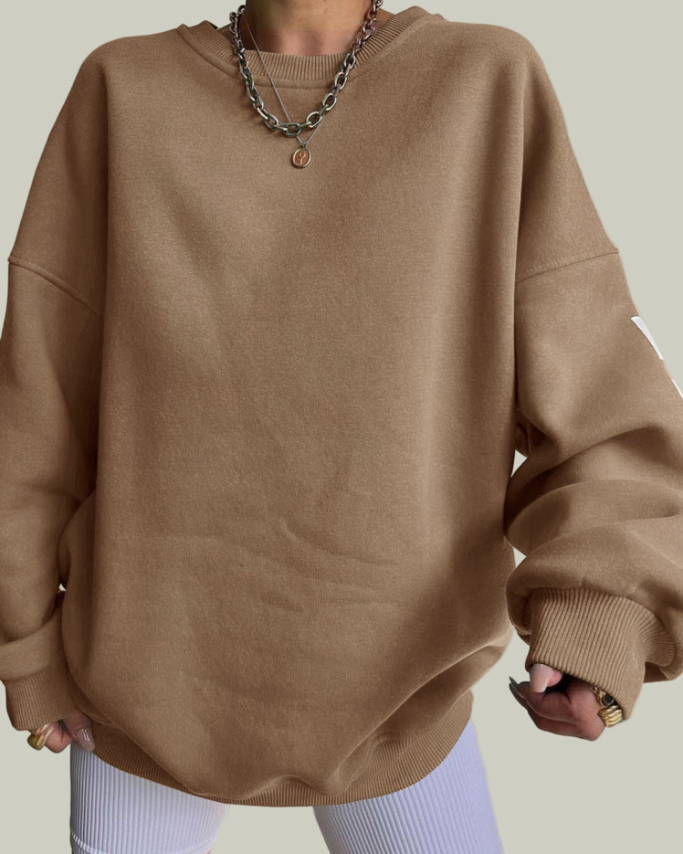 Chicago sweatshirt med ribbade kanter