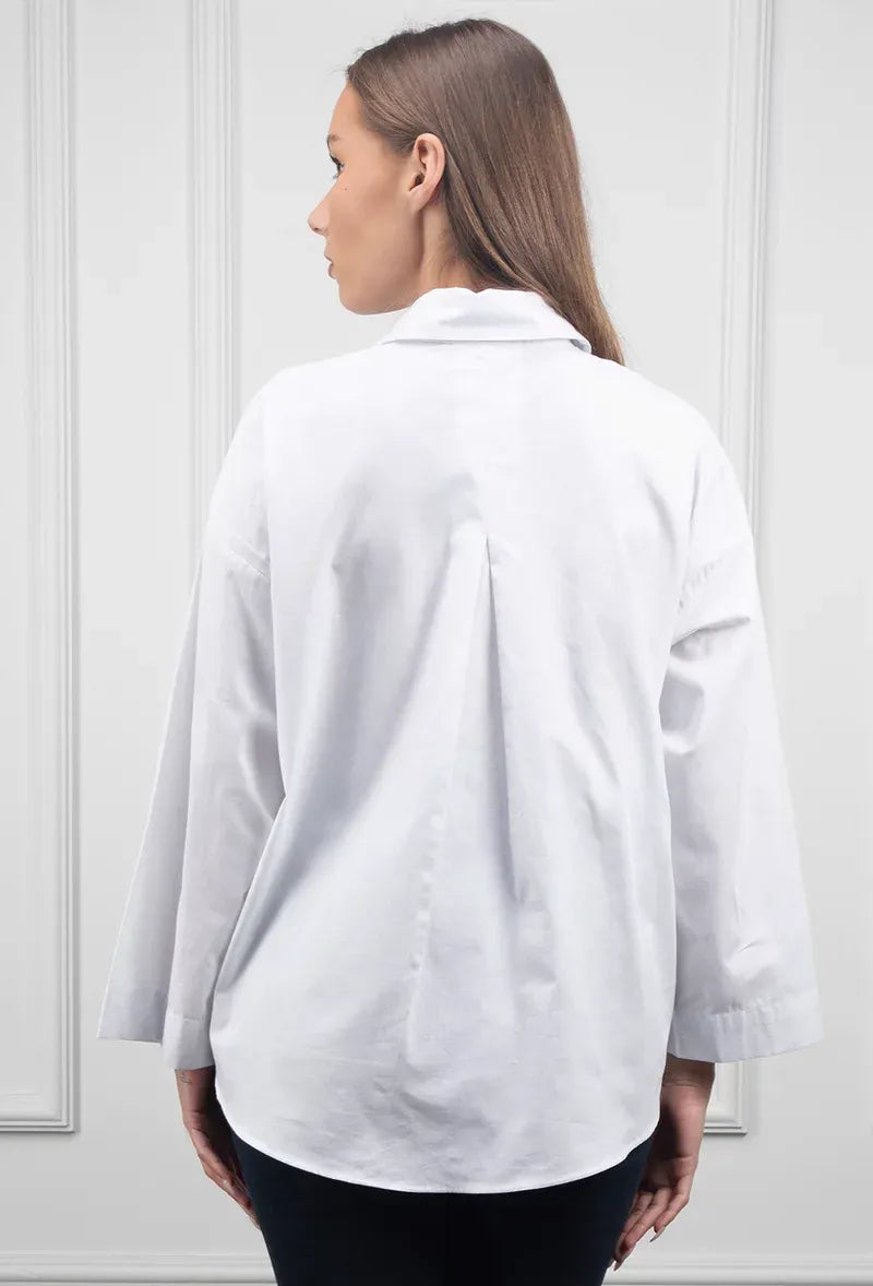Oversized skjortblus