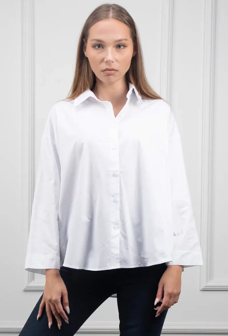Oversized skjortblus
