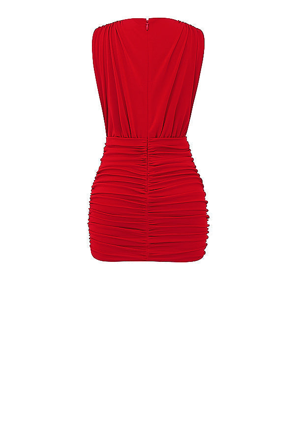 Miniklänning med körsbär och veck (Copy)