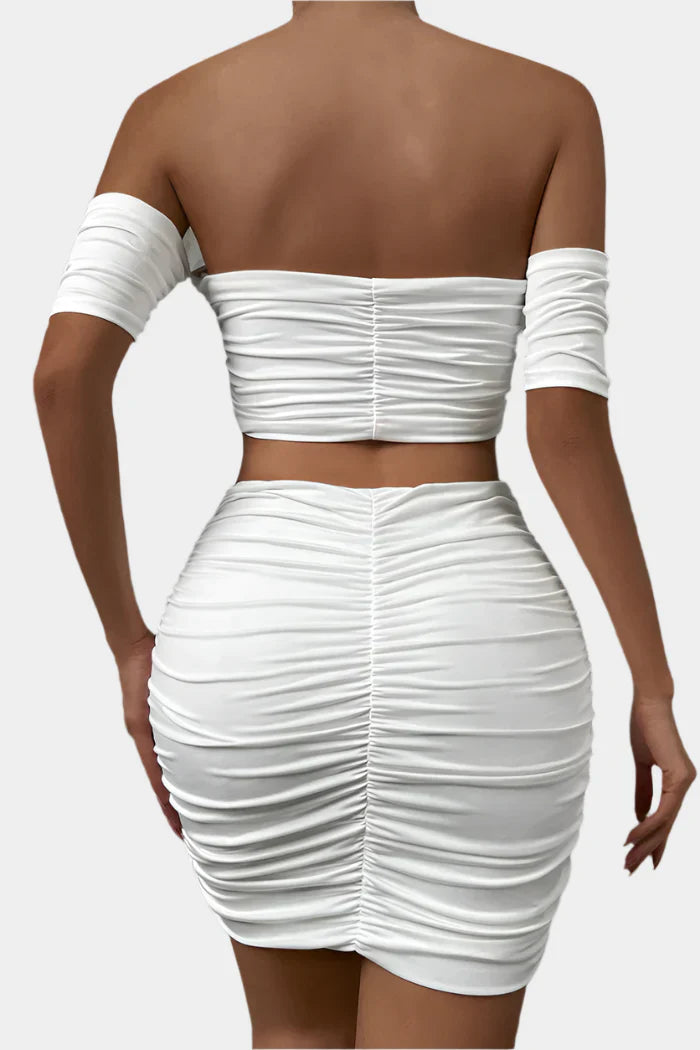 Off-shoulder Rynkad set